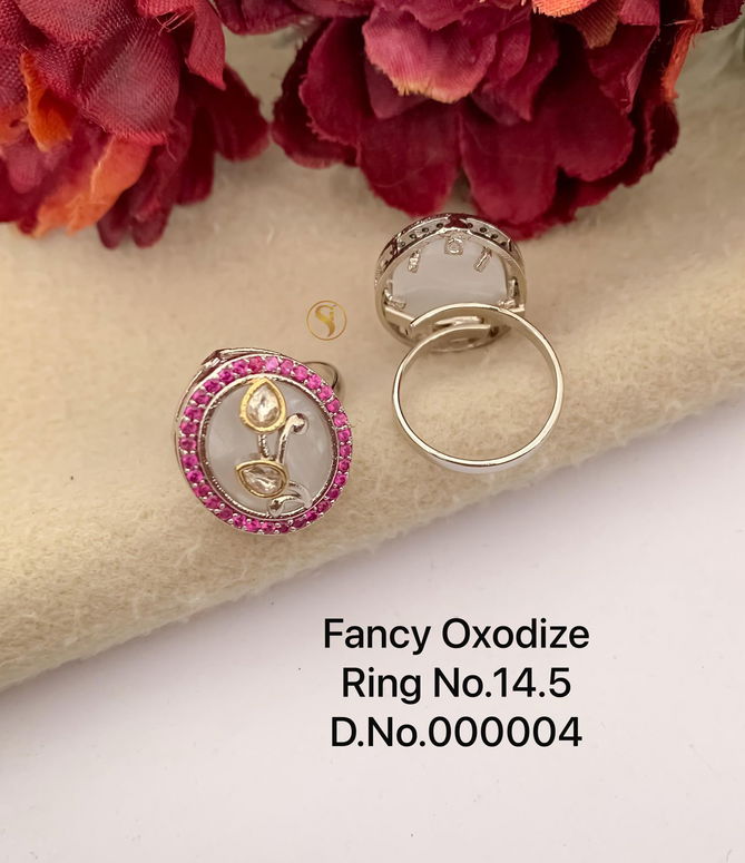 3 Fancy Designer Oxidized Ring Wholesale Shop In SUrat
